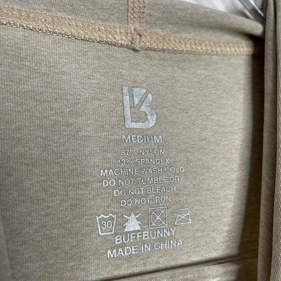 BuffBunny Collection | Jasmine Cropped Hoodie Nude/Tan Medium - Picture 7 of 7